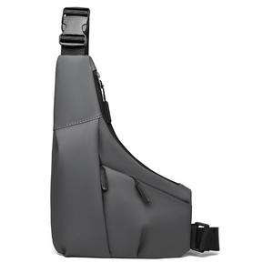 Bolso Bandolera Cruzado de Cuero Casual para Hombre con Cierre de Cremallera, Nuevo Bolso Triangular Antirrobo para Pistola - Product Image 4