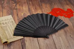 [I AM YOUR FANS]High Quality Plastic Carved Hand Held Chinese Fan Wedding Favors For Promotional