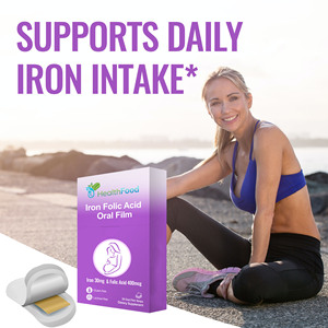 High Quality Iron Folic Acid Oral Film Strips It Supports Normal Energy Metabolism to Everyday Wellness with Dietary <b>Supplement</b> - Product Image 2