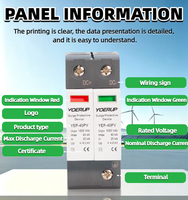 Dispositif de protection contre les surtensions DC SPD 500V 600V 100V 2P 3P 4P 20KA 40kA T2, bipolaire, 2 pôles, dispositifs de protection contre les surtensions DC solaires photovoltaïques