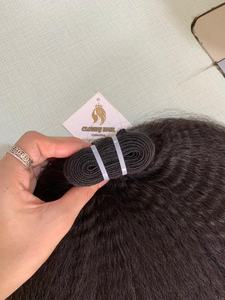 Peluca de cabello natural para el hogar, cabello negro sin procesar con cutículas, indio, Remy, venta al por mayor - Product Image 6