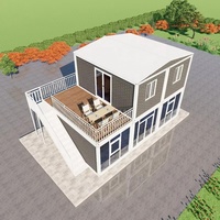 Serres modulaires à faible coût, maisons en verre préfabriquées, maisons conteneurs avec structure en acier pour villas et immeubles de bureaux