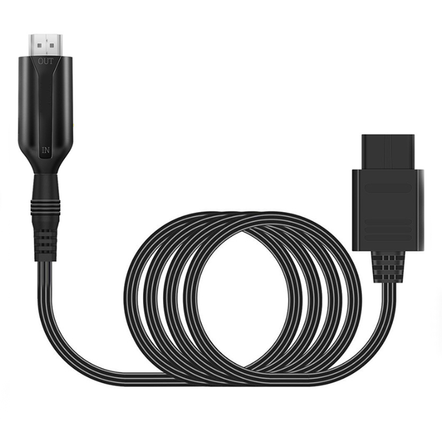 For N64 to HD MI Converter Adapter Link Cable Cord for N64/SNES/NGC 720p/1080p HD Converter Adapter Cable 1M