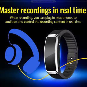 Portable Digital <b>Mini</b> <b>Voice</b> <b>Recorder</b> Portable Noise Reduction Wearable Wristband Sport Bracelet <b>Voice</b> Activated Recording - Product Image 3