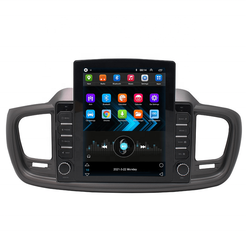 Автомобильный мультимедийный плеер Kunlin Tesla IPS 2015 9,0 Android 2.5D GPS BT 1 + 16 ГБ для аудиосистемы Kia Sorento Android