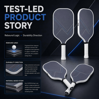 Raket Pickleball Zero Ring Gen 5 EPP EVA Foam 16mm Elongated, Logo Custom OEM ODM Private Label, Produsen Grosir, Pembelian Massal