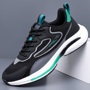 Men Summer Mesh Sneakers Breathable Lightweight Walking Shoes With Rubber Outsole <b>EVA</b> Midsole Fashion Sport Style - Product Image 2