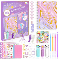 Set de Papelería para Diario Personalizado, Kit de Scrapbook, Organizador, Agenda, Set de Regalo para Niñas