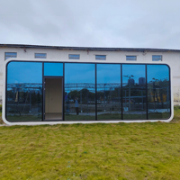 HBRHINO Maison préfabriquée Apple Cabin - Maison conteneur respirante avec structure en acier léger pour hôtels