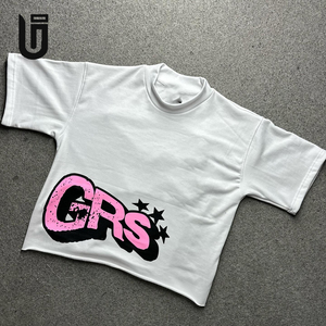 Custom Streetwear O-Neck Woven Heavy Cotton Eco-Friendly Breathable Regular Length Short Sleeve <strong>T</strong>-<strong>Shirt</strong> Graphic <strong>3D</strong> for - Product Image 1