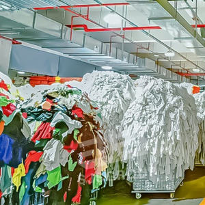 出荷準備済み1kg 10kg 25kg工業用トラポ使用Tシャツ布コットンスクラップ10kgベール工業用クリーニング拭き布 - Product Image 5