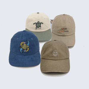 Vintage Mens Hat Tùy Chỉnh Phụ Nữ Vải Nhung Kẻ Không Cấu Trúc CHA Mũ Bán Buôn - Product Image 1