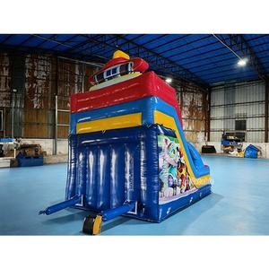 Divertido Castillo Inflable <span class=keywords><strong>de</strong></span> la Patrulla Canina con Tobogán y Pista <span class=keywords><strong>de</strong></span> Obstáculos para Fiestas Infantiles y Diversión en el Patio Trasero - Product Image 5