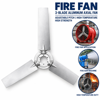 Ventilateur de brumisation professionnel à 3 pales en alliage d'aluminium, angle réglable, haute température, haute résistance, avec pales de ventilateur axiales