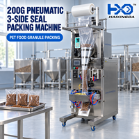 Machine d'emballage pneumatique à trois soudures latérales de taille moyenne 200g, directement de l'usine, avec emballage de sachets en acier inoxydable pour la vente au détail
