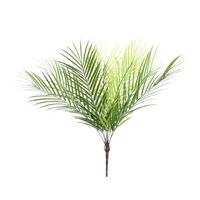 Plantes de palmier artificielles de haute qualité, 9 têtes, feuillage de palmier, verdure, plantes tropicales artificielles, feuilles de plantes de jungle artificielles