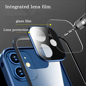 Màn Hình Riêng Tư Chống Sốc Rõ Ràng <span class=keywords><strong>360</strong></span> Từ Đầy Đủ Bảo Vệ An Toàn Khóa Điện Thoại Trường Hợp Đối Với iPhone 11 12 13 14 15 16 17 Pro Max - Product Image 4