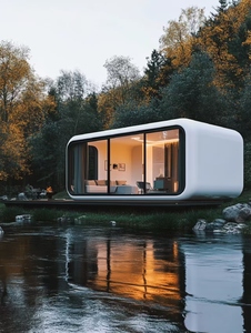 منازل جاهزة للفنادق ، مقصورة تفاحة ، حجرة فضاء صغيرة ، كبسولة فضاء ، إطار مبنى ، مطبخ ، غرفة نوم ، حمام ، فيلا ، متجر شقة - Product Image 2