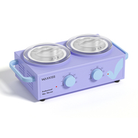 Máquina Profesional para Depilación con Cera, Doble Recipiente de 500ml*2, Enchufe EU/US, Calentador de Cera Depilatoria para Salón de Belleza y Spa