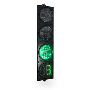 إشارة مرور LED حمراء وصفراء وخضراء مع مؤقت عد تنازلي رقمي 300 مم للممرات - Product Image 5