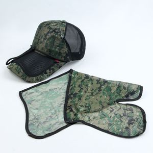 Gorra de béisbol transpirable y con protección solar para exteriores de verano al por mayor con velo extraíble, gorra de béisbol de camuflaje para hombres Gorras - Product Image 2