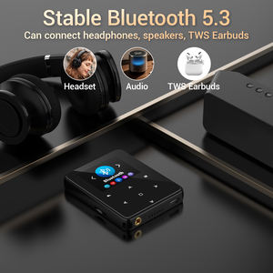 Lecteur MP3 portable au design carré, boîtier métallique, écran de 1,77 pouces, mémoire de 64 Go, haut-parleur intégré pour radio FM - Lecteur de musique sportif - Product Image 5