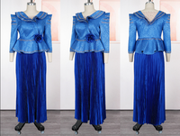 Ensemble Africain Deux Pièces Robes Longues Grande Taille Élégant Robe de Mariée Robe de Soirée Luxe Vêtements de Fête pour Femme
