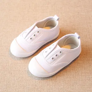 Hot Selling Anti-slip Children Shoes Wear Resistant PVC Sole Fashion Casual Kids Canvas Shoes