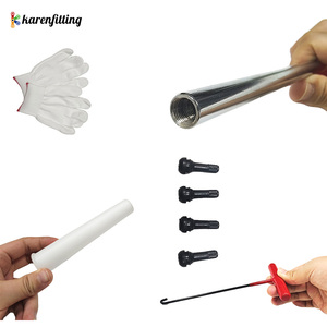 ชุดเครื่องมือติดตั้งยางโลหะ เครื่องมือถอดยางล้อรถยนต์ พร้อมตะขอรูปตัว T สำหรับอุปกรณ์เสริมรถจักรยานยนต์ - Product Image 6