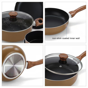 Bộ nồi chảo nhôm cao cấp 14 món đa năng, bền vững, dung tích lớn, chống dính - Product Image 5