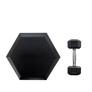 Manubrio Esagonale Gommato per Esercizi di Sollevamento Pesi Fitness a Casa e Uso Commerciale - Product Image 4