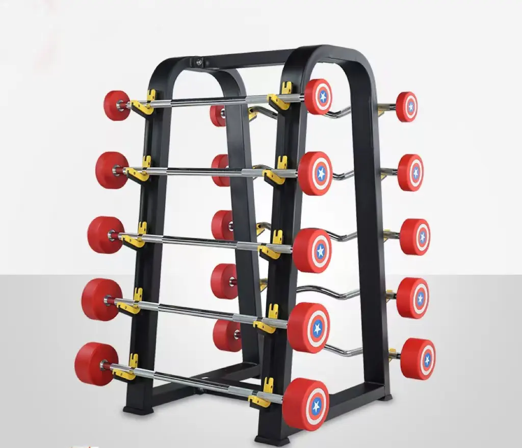 Nhà máy cung cấp trực tiếp 10 Piece Barbell Rack cho tập thể dục tập thể dục sử dụng