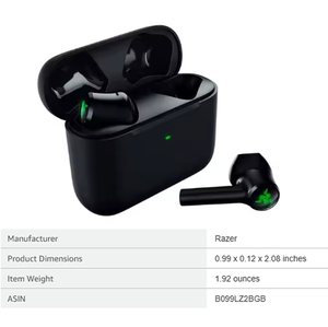 Hammerhead True Wireless X Earbuds 60ms Low-latency <b>Gaming</b> Earphone Support App <b>Control</b> Hammerhead True - Product Image 3