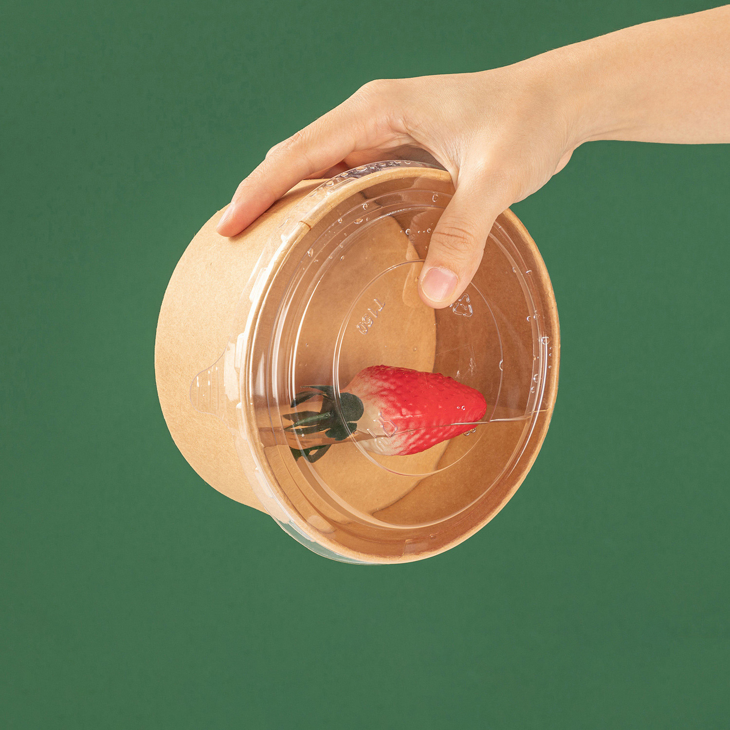 Wholesale Disposable Paper Cup Take Out Kraft Paper Food Container Eco Friendly Paper Salad Bowl with Lids