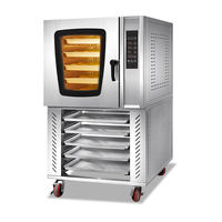 Four à vapeur électrique compact de comptoir pour boulangerie, 220V, portable, à convection, nouveau, contrôle numérique commercial, pour fruits et noix