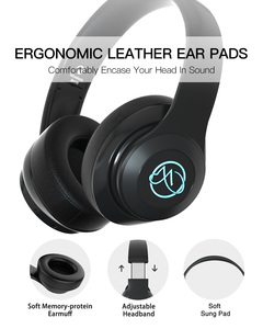 MOQ 1 Cái Tùy Chỉnh Led Logo Thương Hiệu OEM Ánh Sáng Không Dây Bass BT Tai Nghe Tai Nghe <span class=keywords><strong>Bluetooth</strong></span> Cho Điện Thoại Di Động - Product Image 4