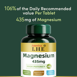 ผู้ผลิตเม็ดแมกนีเซียมแบบมีสัญญาสั่งซื้อ แมกนีเซียมปลอดจีเอ็มโอ ปราศจากกลูเตน บำรุงสุขภาพกระดูกและกล้ามเนื้อ 435 มก. 100 เม็ด - Product Image 4