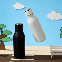 Bouteille isotherme portable en acier inoxydable de 500 ml avec couvercle, pour boissons chaudes et froides, vente directe usine