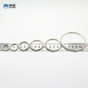 Nickel Plated Hinged Binding Rings Loose <b>Leaf</b> Binder Rings for Notebook - Product Image 1