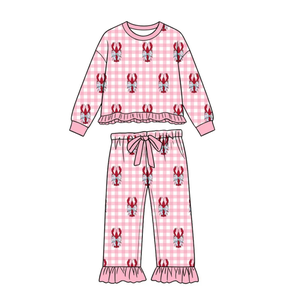 Conjunto Infantil Personalizable con Estampado de Langosta para Niños y Niñas, Varios Estilos, Traje de Dos Piezas - Product Image 5