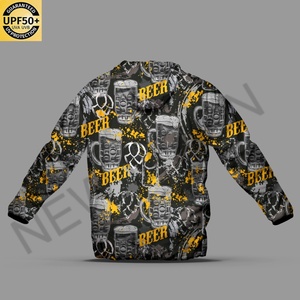เสื้อแจ็คเก็ตตกปลาลายพรางแบบส่วนตัวสำหรับผู้ชาย ป้องกันแสงแดด UPF50 น้ำหนักเบา กันลม ดีไซน์มีฮู้ดสำหรับกีฬากลางแจ้ง - Product Image 2