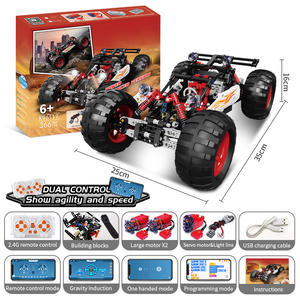 Red Devils Climbing Car 2,4G Bloques de construcción de rompecabezas de plástico remoto con programación de vapor Modo de ruta Modo de giroscopio Cuatro canales - Product Image 6