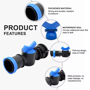 Valvola di collegamento per nastro irrigante, connettore personalizzato per sistema di irrigazione a pioggia, microirrigazione a nastro, di alta qualità e durevole - Product Image 6