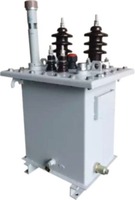 Transformador de poste monofásico de doble voltaje reductor de 50 kVA, 100 kVA, 375 kVA, 10 kV, 11 kV, con bobina toroidal de aluminio y sumergido en aceite