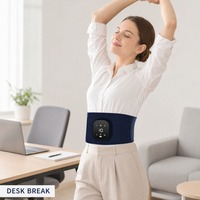 Ceinture de massage sans fil pour la taille, batterie de 3000 mAh, sans cordon d'alimentation, pour la maison, le bureau et les voyages