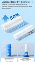 Serviettes jetables biodégradables en coton doux multi-usages pour hôtels et salons de beauté, techniques non tissées, vente en gros
