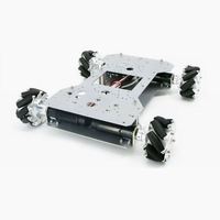 Plateforme robotique tout-terrain WD 4WD |   Suspension à pendule à haute garde au sol |   Construction en acier inoxydable |   Capacité de charge de 25 kg |