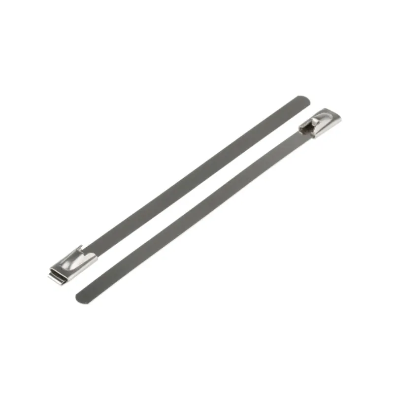 300mm Standard Widths Heavy-Duty Uncoated Ball-Lock Type 304 316 Stainless Steel Heavy Duty Metal SS Zip Cable Tie Quick Band