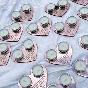 जेविश शब्बत सेट गुलाब सोने की ऐक्रेलिक मेजुआ और दिल मोमबत्ती ट्रे के साथ सोने की ऐक्रेलिक मेज़ुआ - Product Image 2