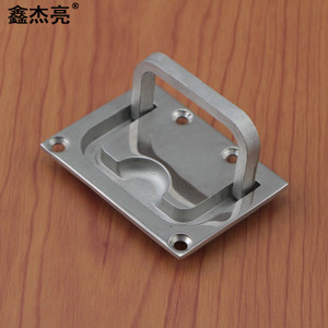 304 Stainless Steel Square Pull Ring Marine <b>Deck</b> Clip Door Handle Industrial Design Easy Installation - Product Image 2